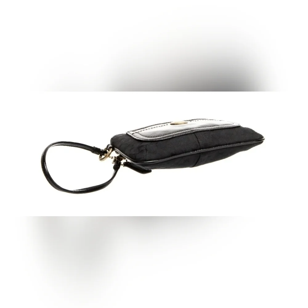 Coach | 1941 Leather Trim Canvas Wristlet | Color: Black | Vintage